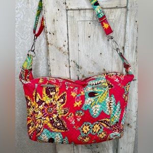 VERA BRADLEY Hadley Diamond Crossbody Bag Pattern in Rumba Beautiful & Vibrant!